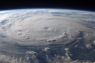 hurricane from space